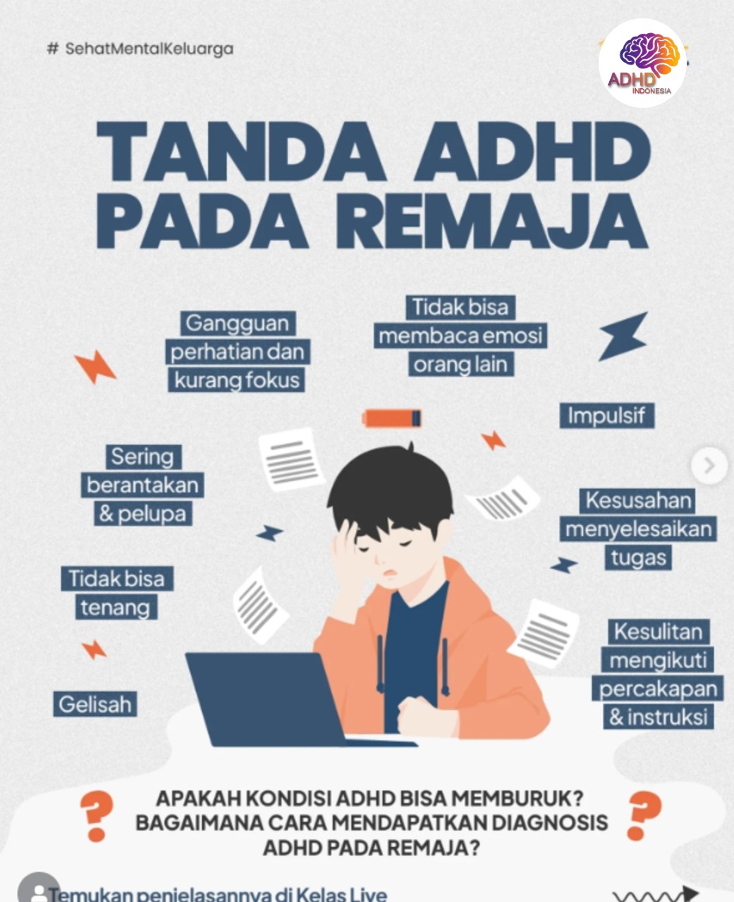 Screening ADHD Non-Diagnostik: Edukasi Awal bagi Orang Tua di Kota Mataram