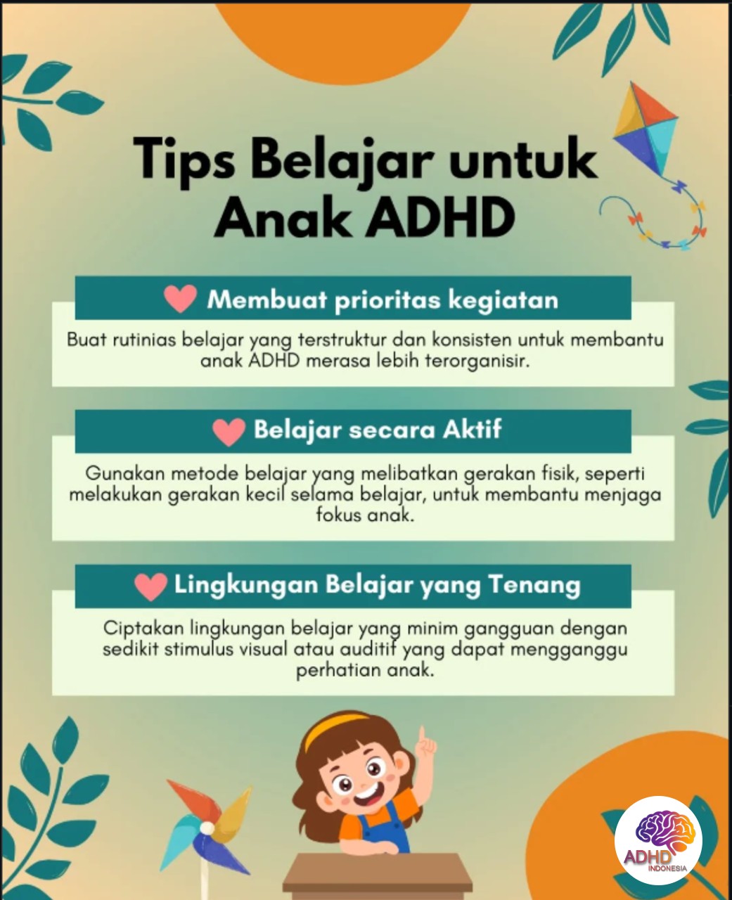 Strategi Belajar yang Cocok untuk Anak ADHD di Kota Mataram